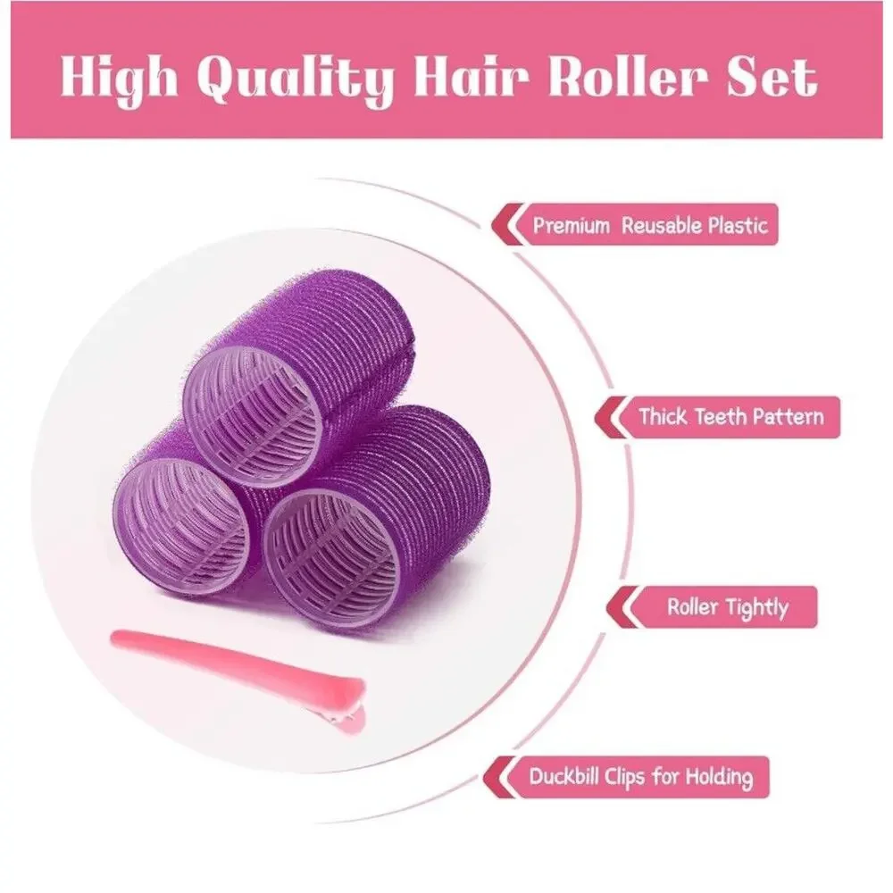 PANDY CARE Self Grip Roller Set 3Sizes- 32 Rollers, bag, Clips and Comb!‎ NIB